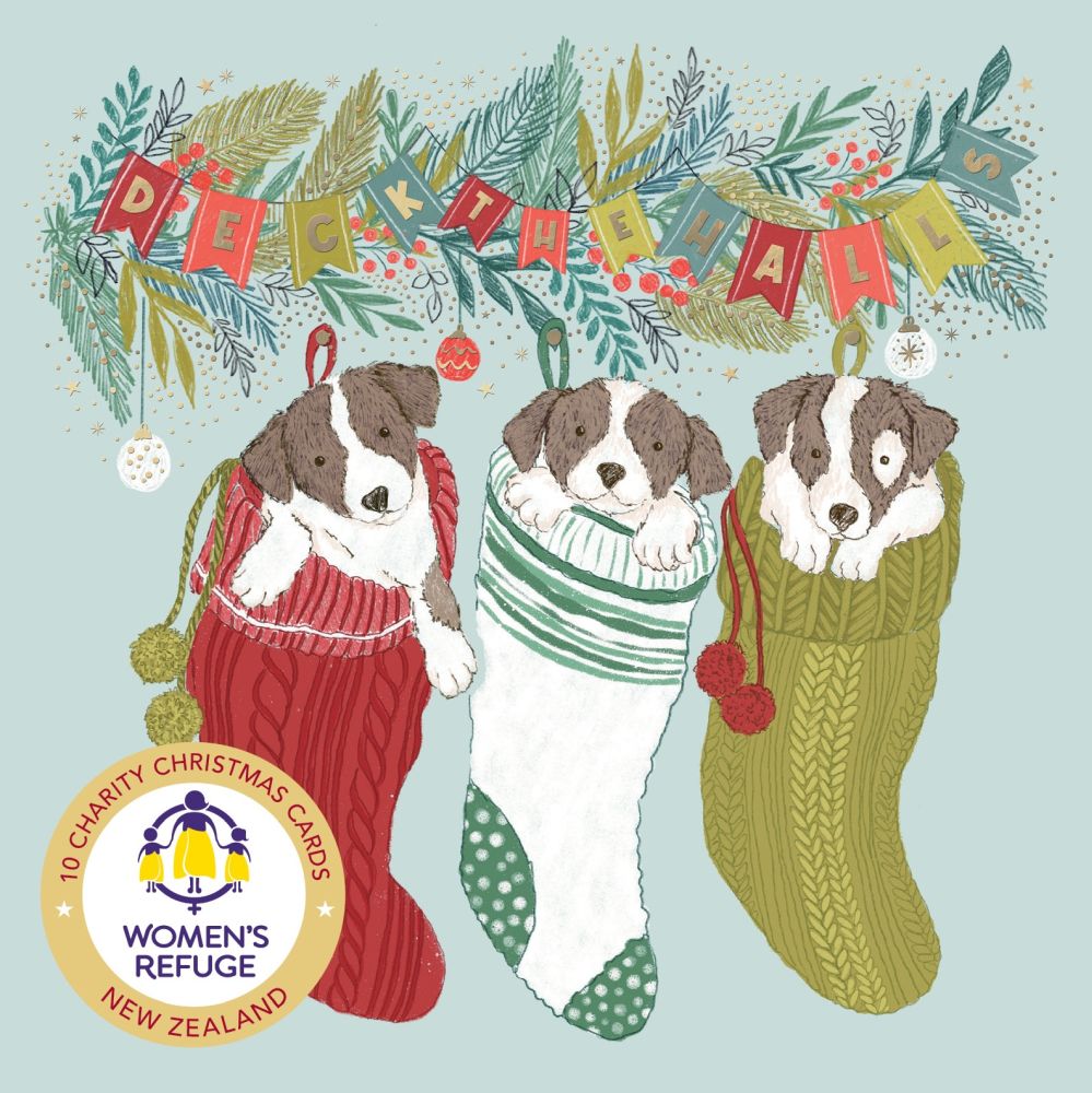 Christmas Card Wallet-Women's Refuge-Cheeky Puppies