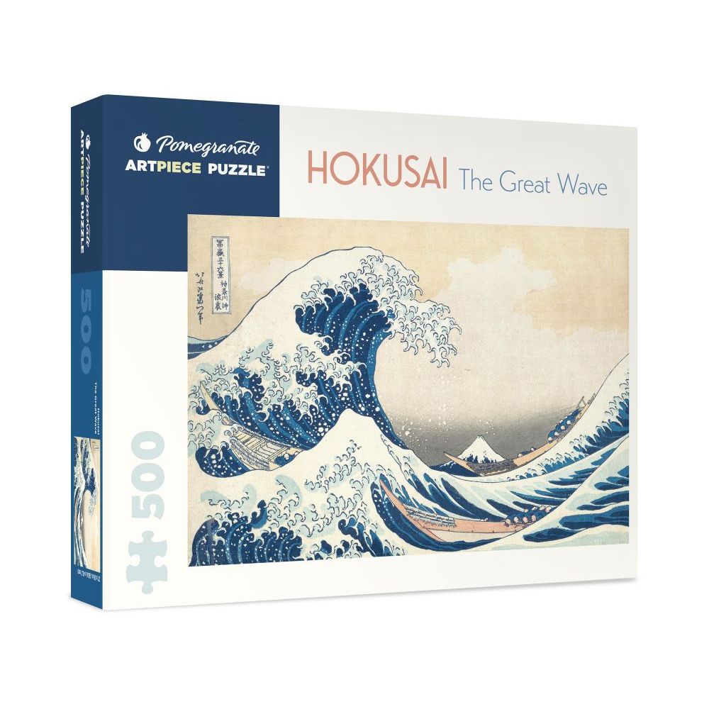 500-Piece Jigsaw Puzzle-Hokusai-The Great Wave