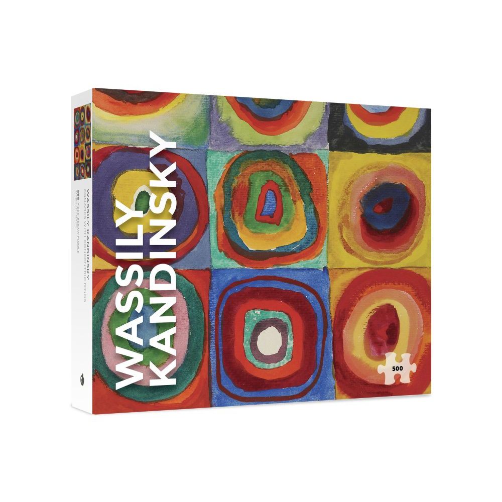 500-Piece Jigsaw Puzzle-Kandinsky-Squares with Concentric Rings