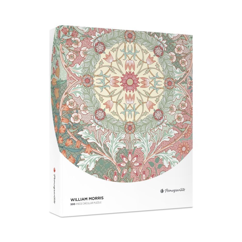 500-Piece Circular Jigsaw Puzzle-William Morris 