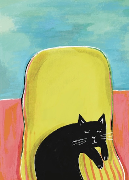 Card-Catisse Black Cat