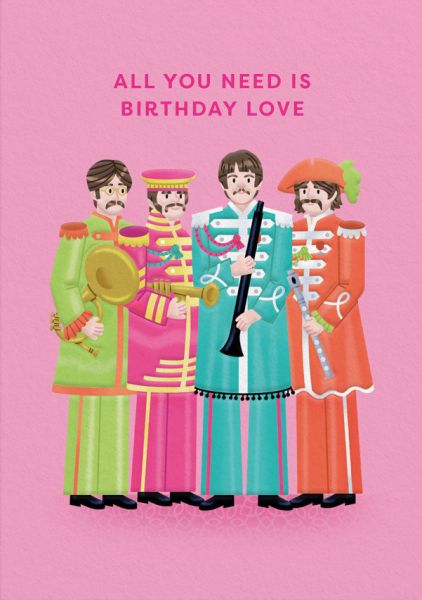 Embossed Card-The Beatles