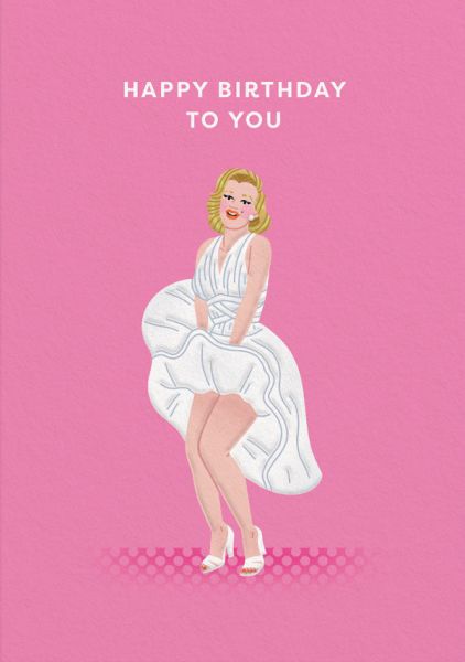 Embossed Card-Marylin Monroe