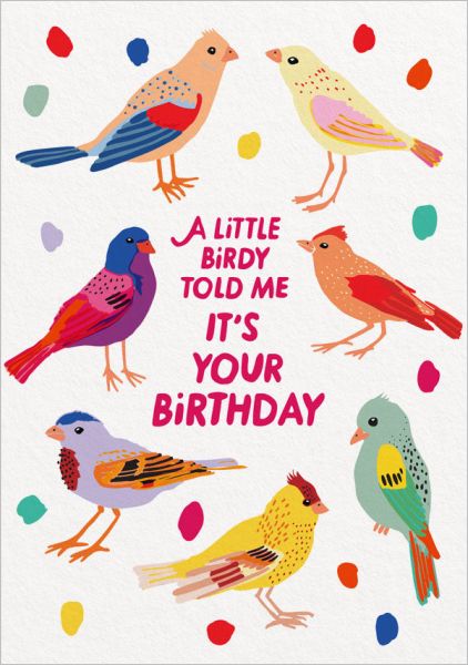 Card-Birdies Happy Birthday