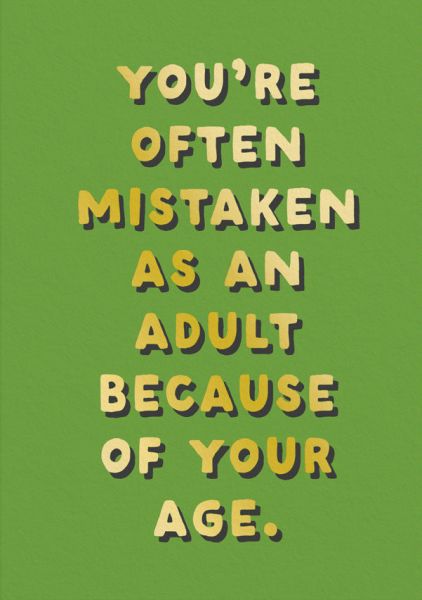 Foil Card-Mistaken as An Adult