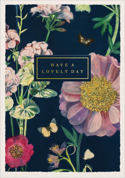 Foil Card-Lovely Day Dahlias
