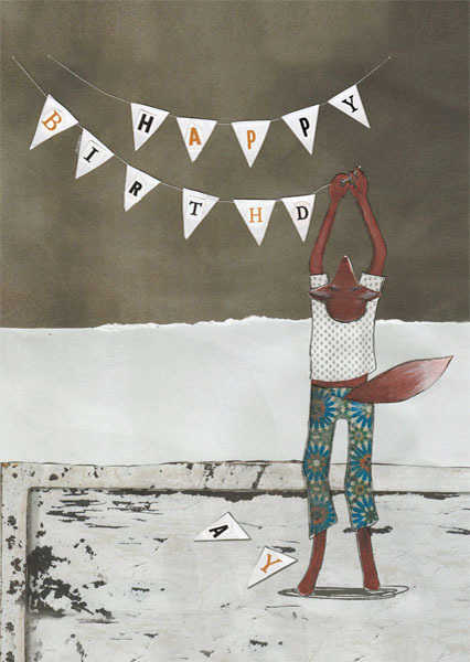 CARD-BIRTHDAY BUNTING