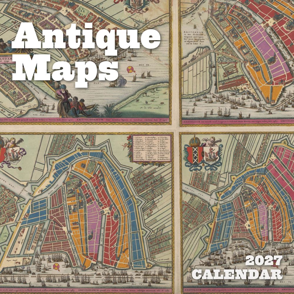 Pomegranate 30x30 Cal-Antique Maps 