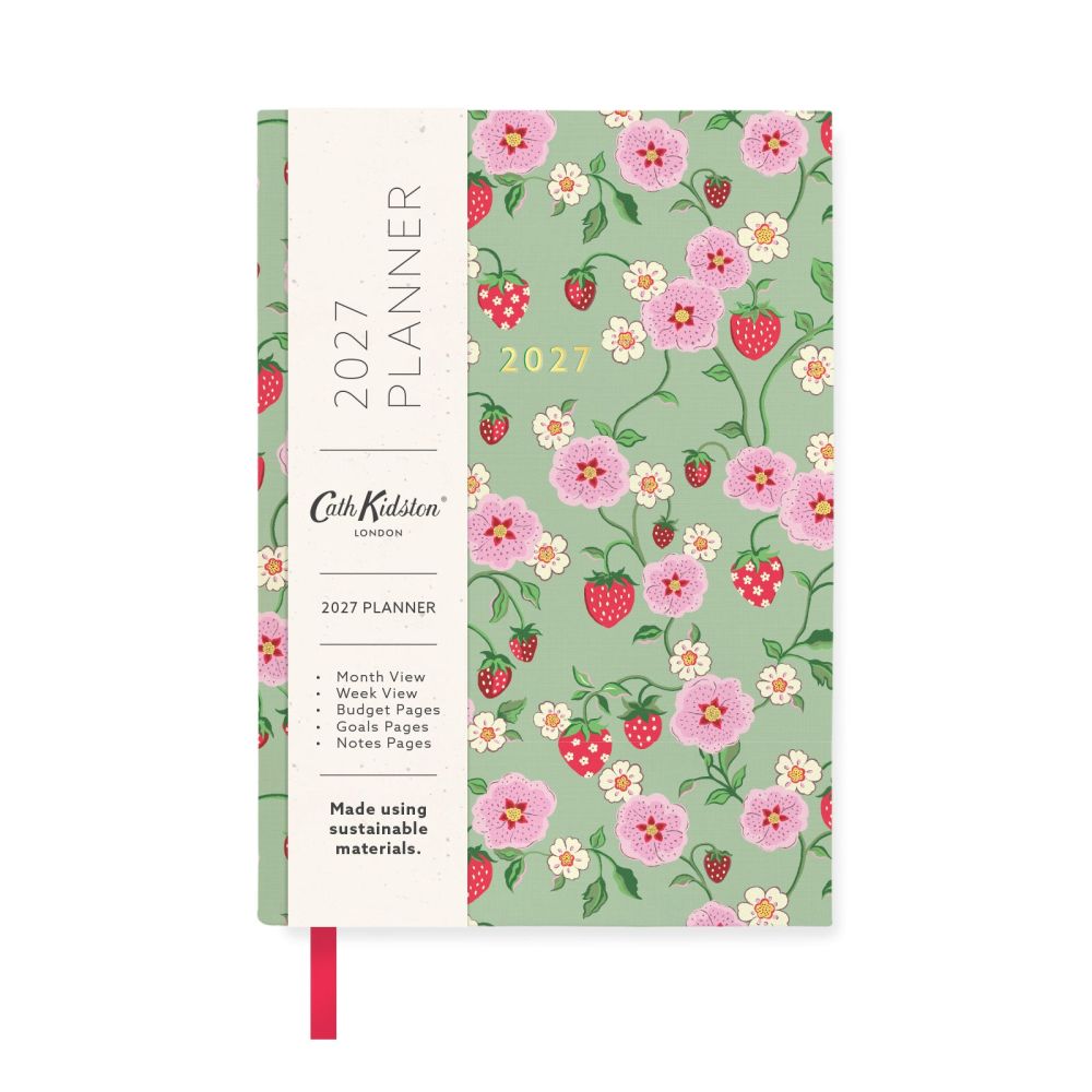 Cath Kidston A6 Soft Cover Diary-Strawberry Green