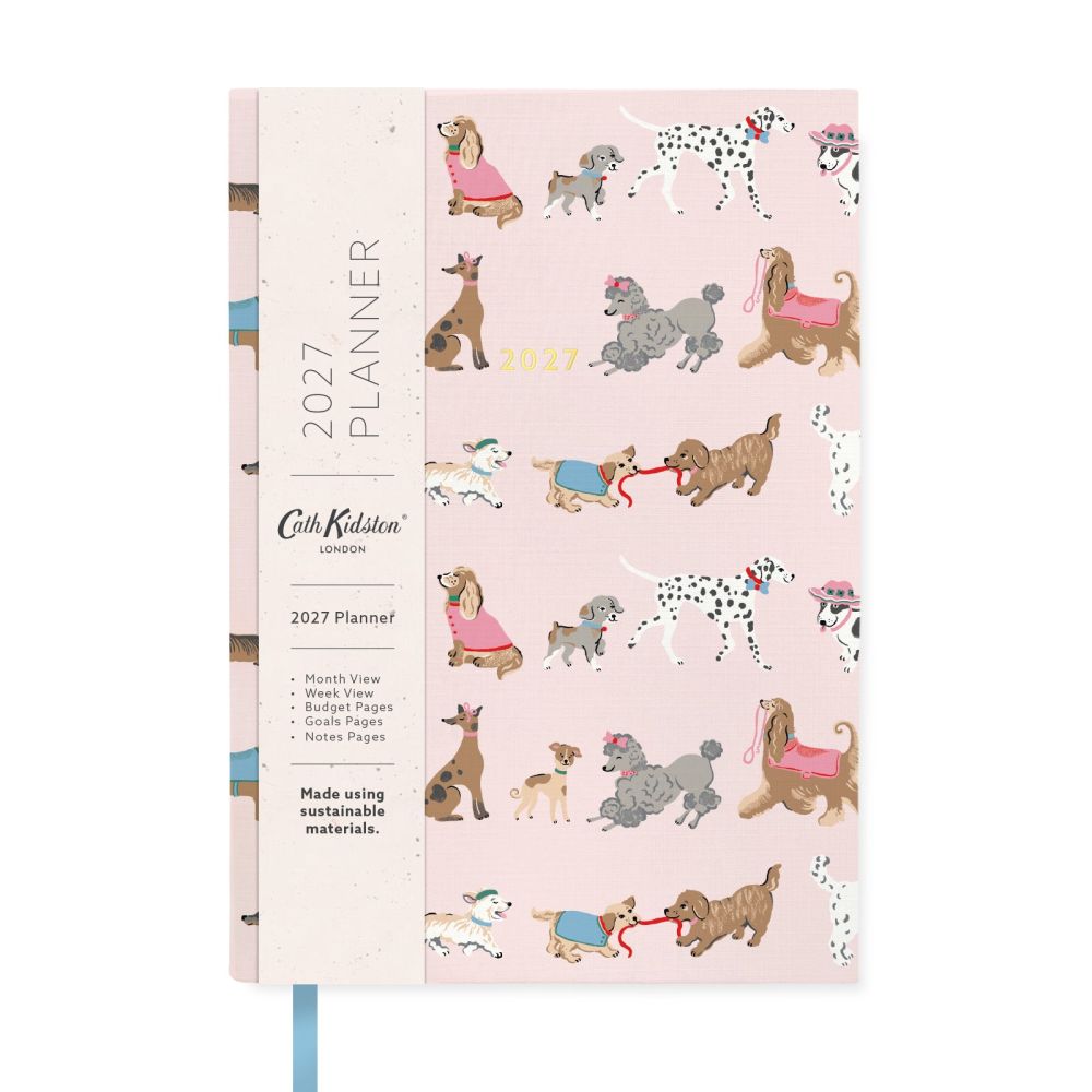 Cath Kidston A5 Soft Cover Diary-Dogs