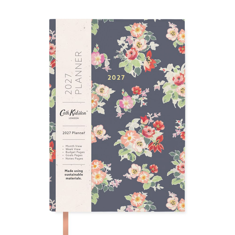 Cath Kidston A5 Soft Cover Diary-Floral Navy
