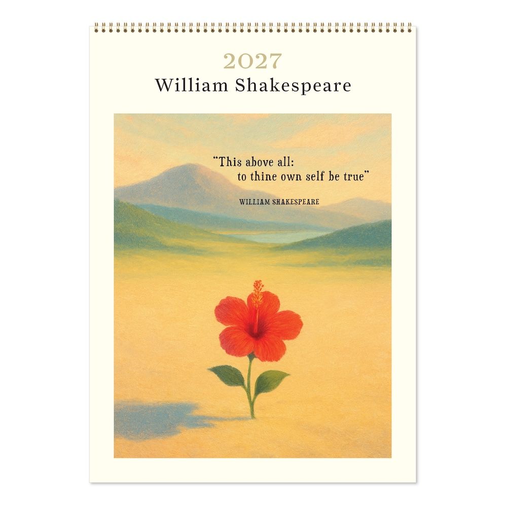 Vevoke Medium Calendar-William Shakespeare