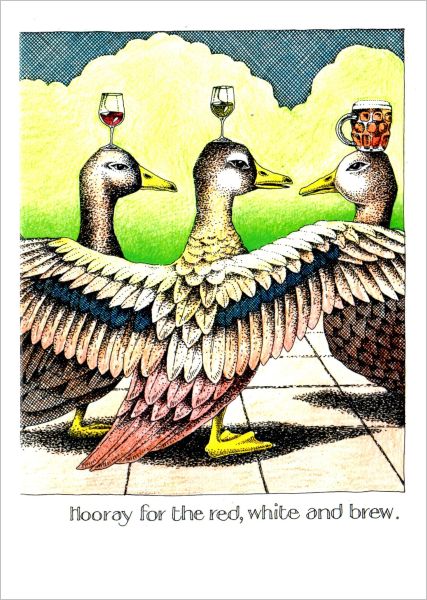 Card-Red White and Brew
