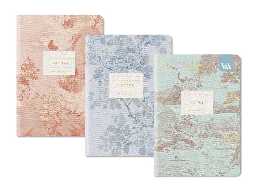 V&A Medium Notebook Set-Eastern Elegance