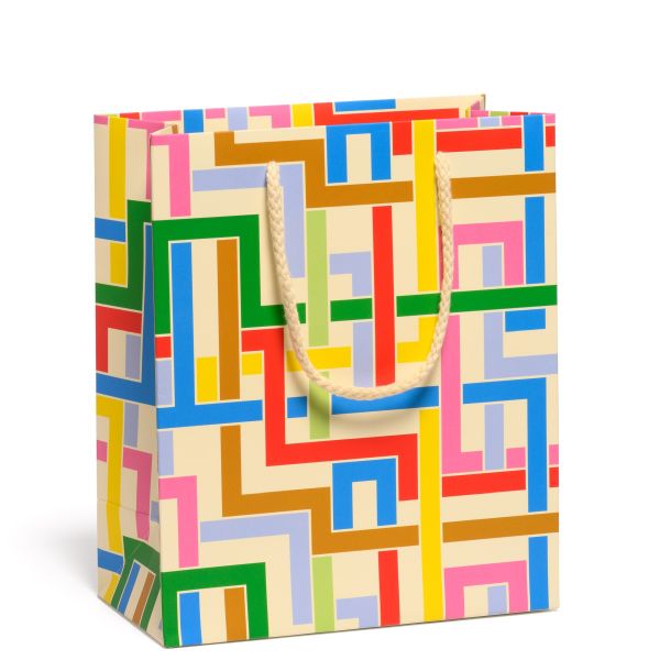 Gift Bag Medium-Colour Maze