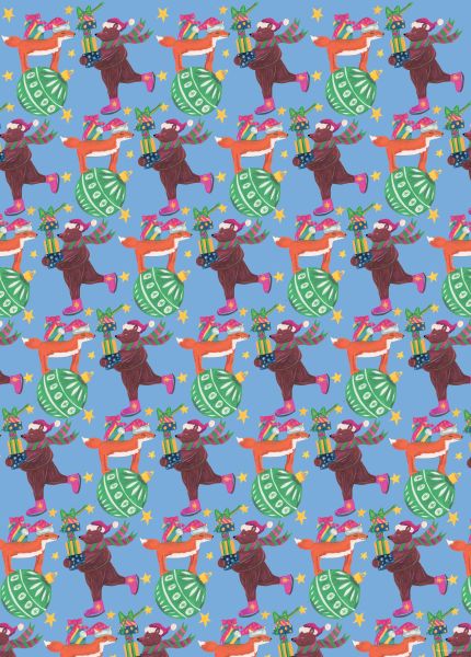 Wrap-Fox And Bear