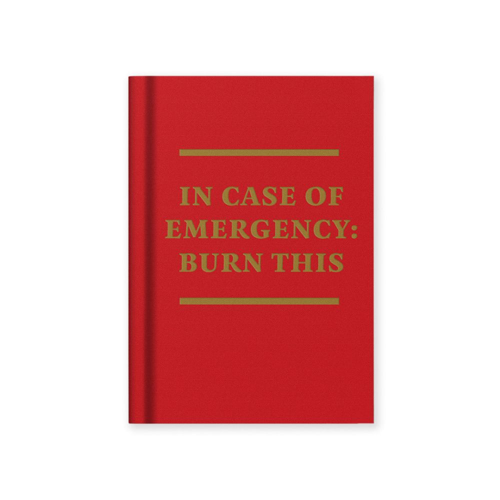 Hard Cover Tiny Notebook-In Case of Emergency