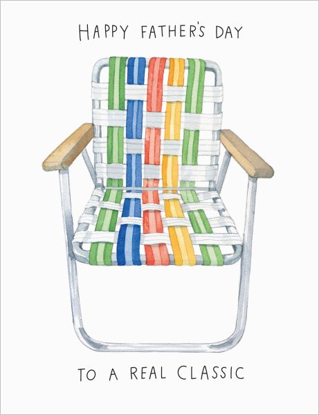 Card-Lawn Chair Dad
