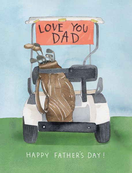 Card-Golf Cart Dad