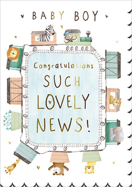Foil Scalloped Card-Lovely News Boy