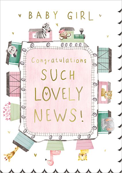 Foil Scalloped Card-Lovely News Girl