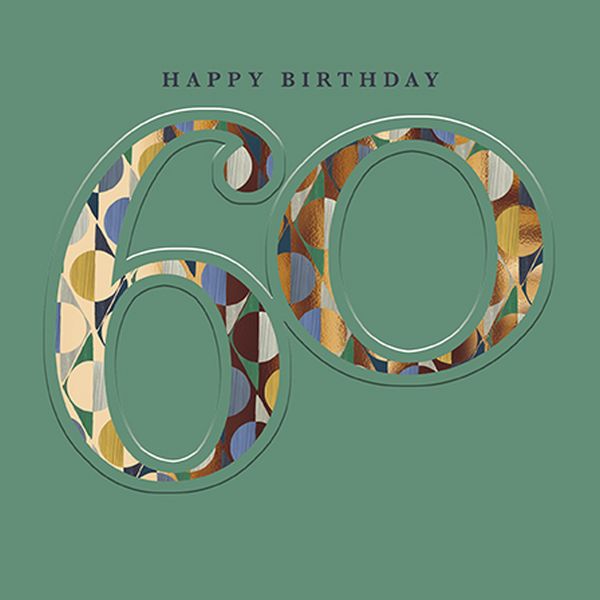 Embossed Card-Happy 60th