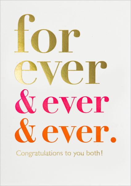 Foil Card-Forever & Ever & Ever
