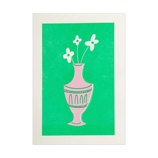 Mini Card-Flowers In A Vase