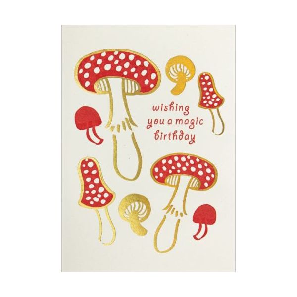 Mini Card-Magical Birthday Mushrooms