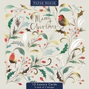 Boxed Card Pack of 12 (3 designs)-Christmas Foliage