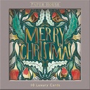 Boxed Card Park of 10-Christmas Floral