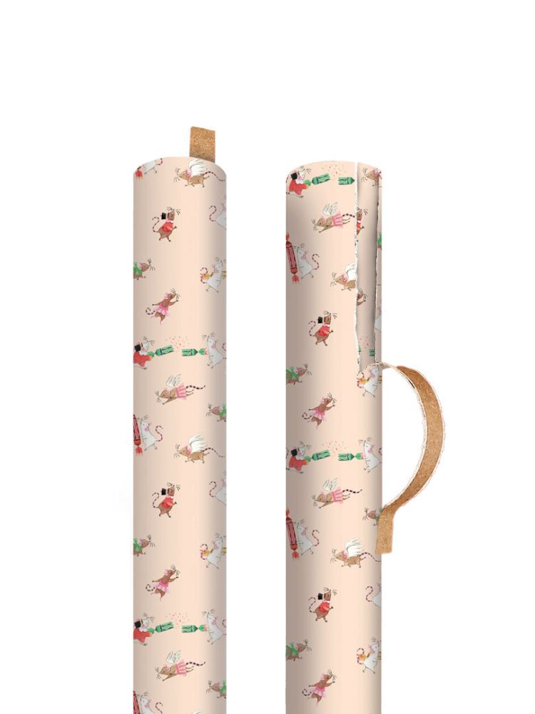 Cath Kidston Roll Wrap-Nutcracker Mice Cream