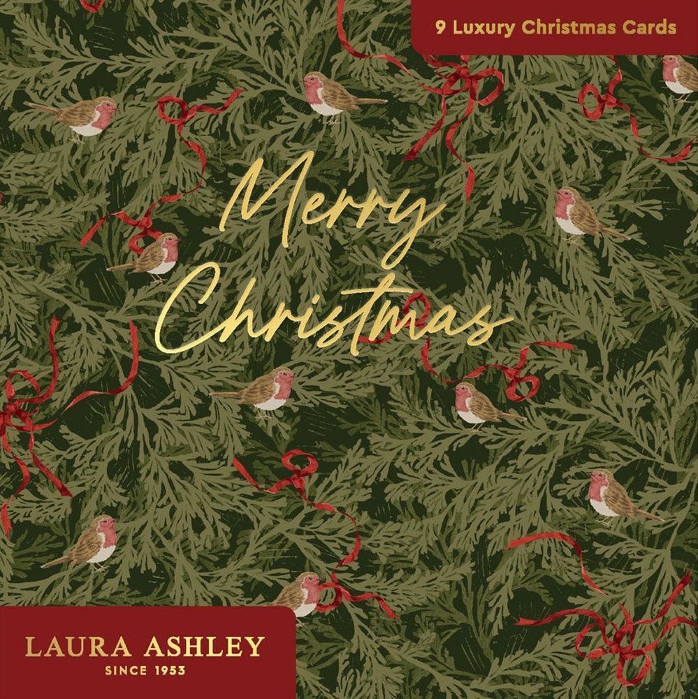 Laura Ashley Boxed Card Pack of 9 (3 designs)-Laura Ashley