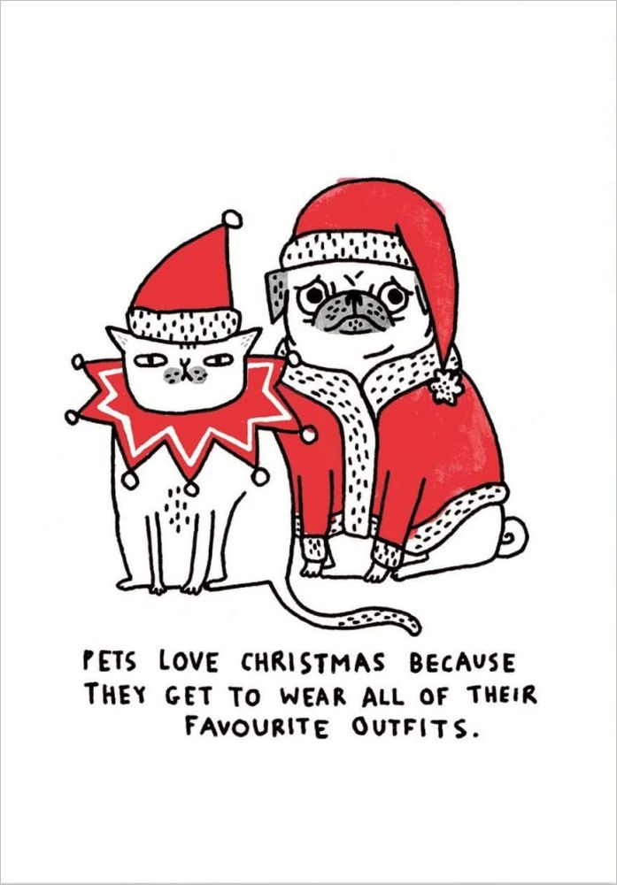 Card-Pets Love Christmas