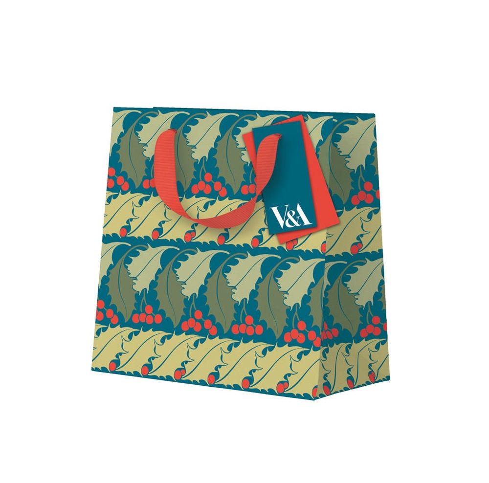 Gift Bag Small-Holly Stripes