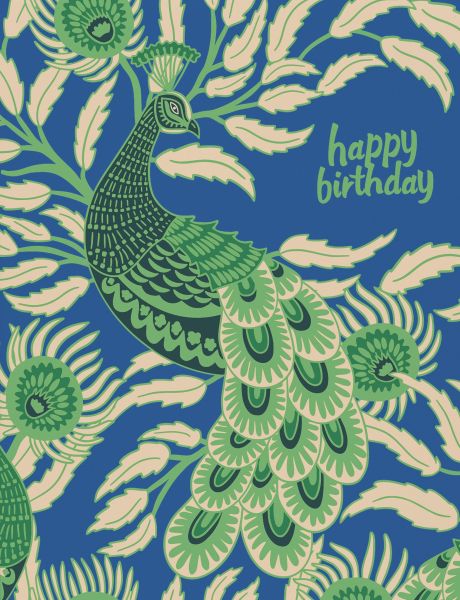 Card-Birthday Peacock
