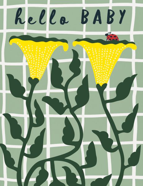 Card-Ladybug Baby