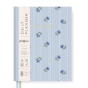 Cath Kidston B6 Fabric Daily Planner-Blue Stripe Floral