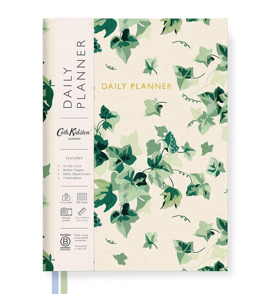 Cath Kidston A5 Fabric Daily Planner-Leaves