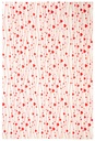 Wrap-Hearts Red On Natural