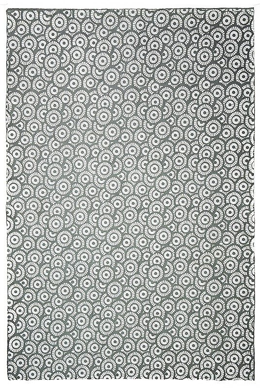 Wrap-Geo Circles White on Grey