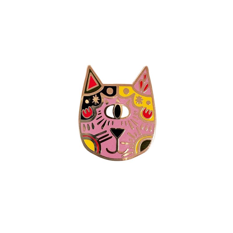 Enamel Pin-Folk Art Cat