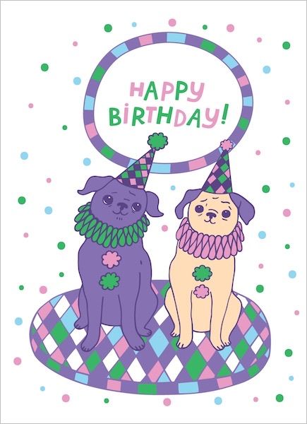 Card-Clown Pugs