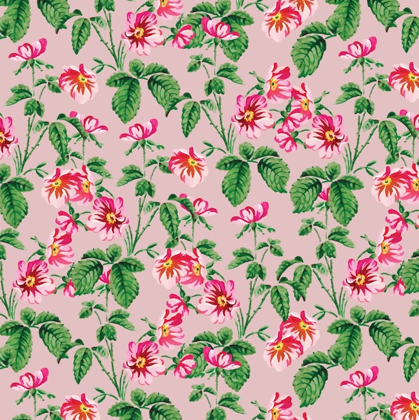 Card-Vintage Floral Pink