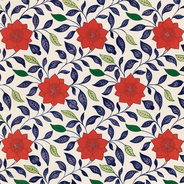 Card-Flower Red
