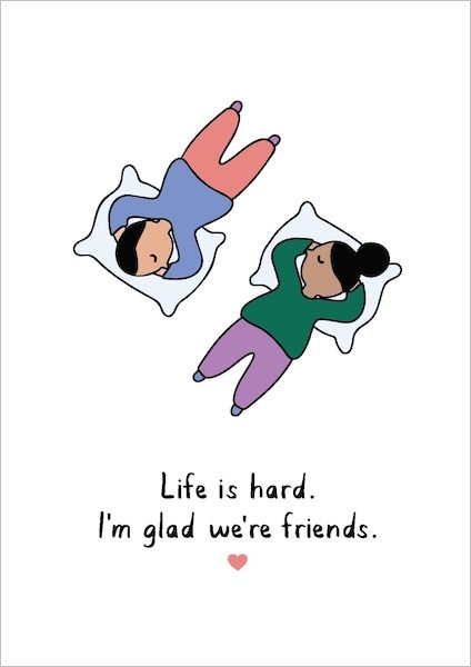 Card-Glad We're Friends