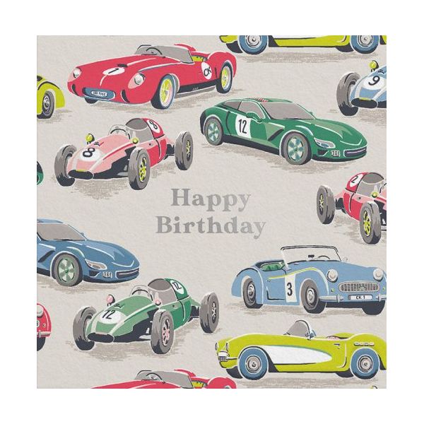 Mini Foil Card-Cars Birthday