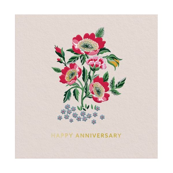 Mini Foil Card-Anniversary With Love