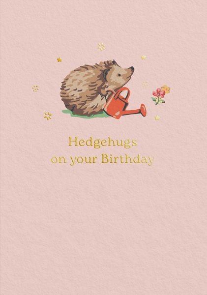 Foil Card-Hedgehugs Birthday