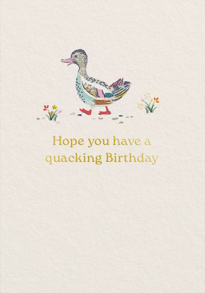 Foil Card-Quacking Birthday